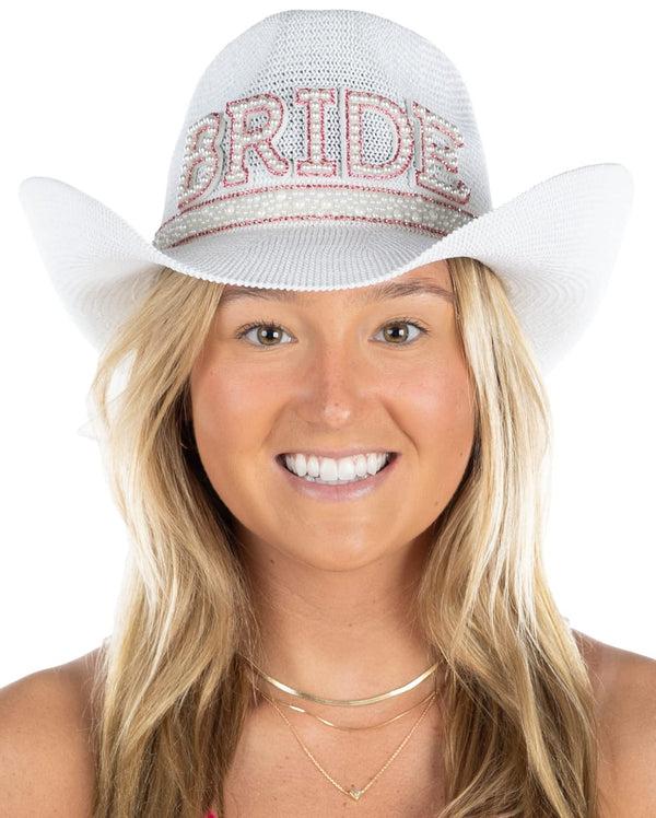 Funky Junque Bachelorette Straw Cowboy Hat By Funky Junque