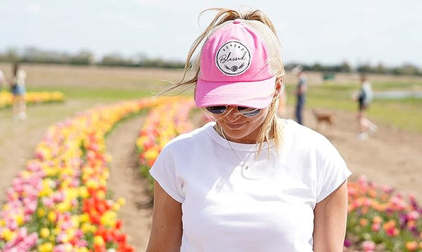 Funky Junque Beyond Blessed Criss Cross Saying Ponytail Hat By Funky Junque