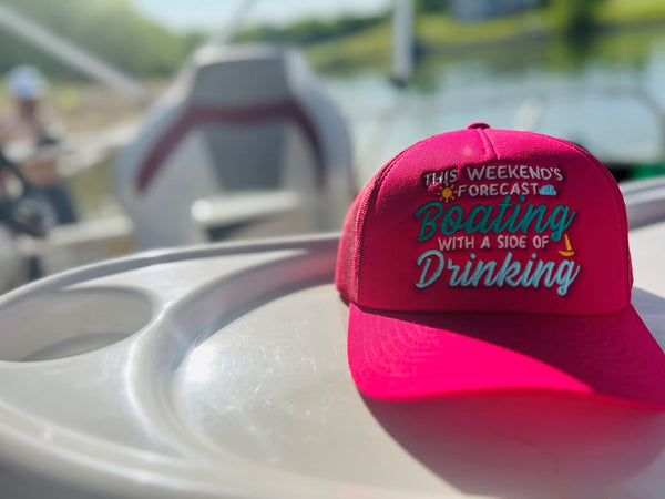 Funky Junque Boating & Drinking Trucker Hats By Funky Junque
