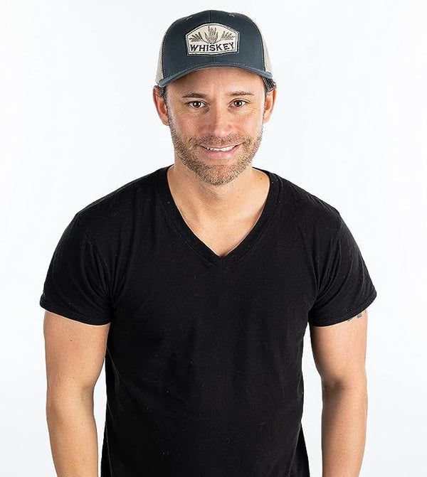 Funky Junque Bourbon & Whiskey Mesh Trucker Hat By Funky Junque