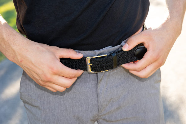 Funky Junque Braided Elastic Stretch Golf Belt By Funky Junque