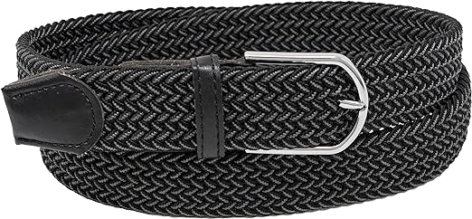 funky junque Braided Elastic Stretch Golf Belt by Funky Junque