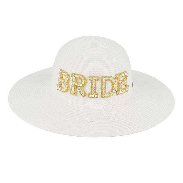 funky junque Bridal Wide Brim Floppy Sun Hat by Funky Junque