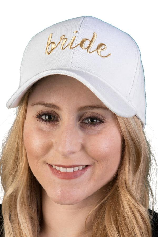 Funky Junque Bride & Bride Tribe Cursive Embroidered Cap By Funky Junque
