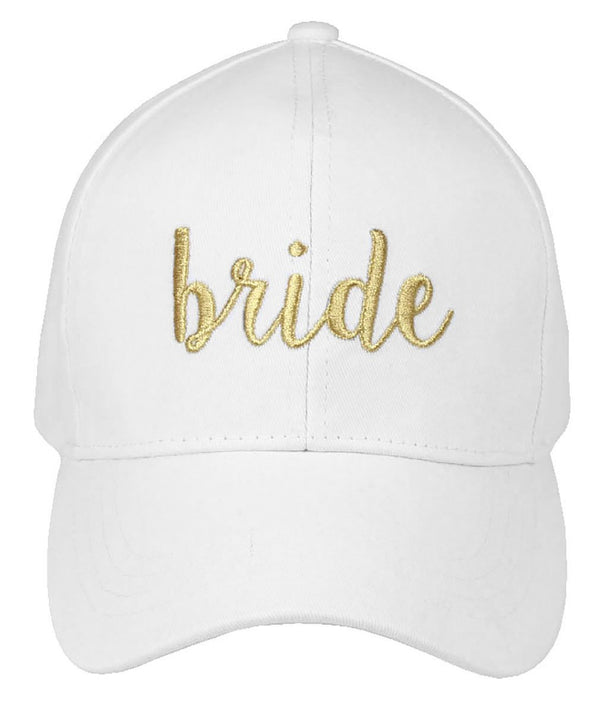 Funky Junque Bride & Bride Tribe Cursive Embroidered Cap By Funky Junque