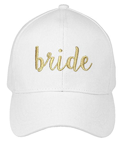 funky junque Bride & Bride Tribe Cursive Embroidered Cap by Funky Junque