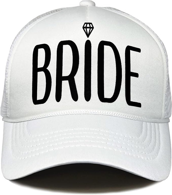 funky junque Bride & Groom Trucker Hats by Funky Junque