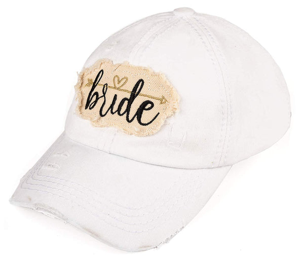 Funky Junque Bride I Do Distressed Baseball Cap By Funky Junque