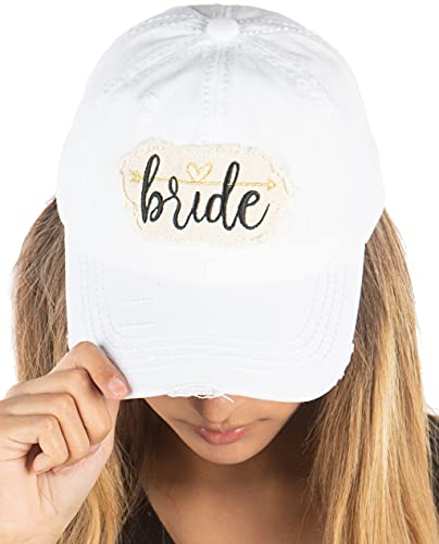 funky junque Bride I Do Distressed Baseball Cap by Funky Junque