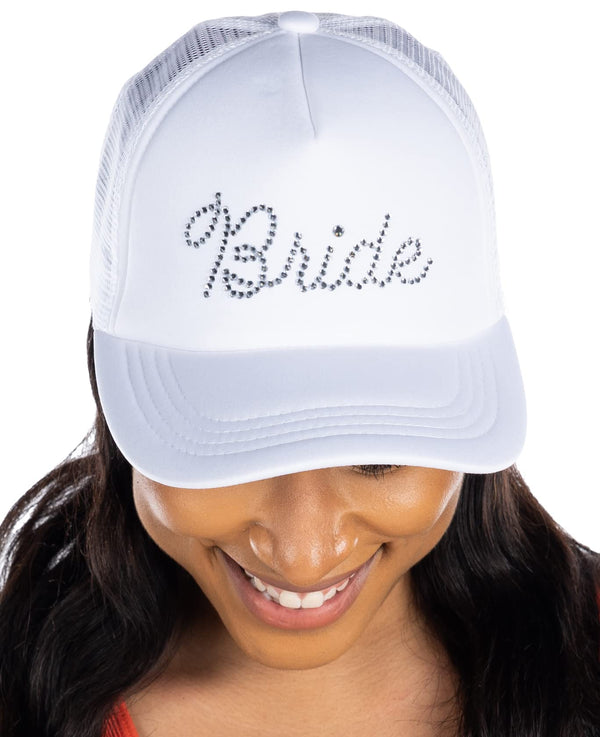 Funky Junque Bride - Rhinestone Embellished Trucker Hats By Funky Junque