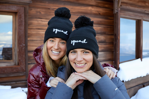 Funky Junque Bride/Squad Embroidered Pom Beanie By Funky Junque