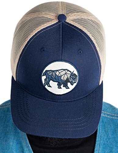 Funky Junque Buffalo Geometric Mesh Trucker Hat By Funky Junque