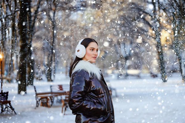 Funky Junque Cable Knit Adjustable Fuzzy Ear Muffs By Funky Junque