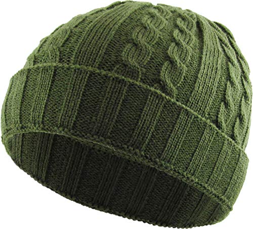 Funky Junque Cable Knit Stretch Beanie By Funky Junque