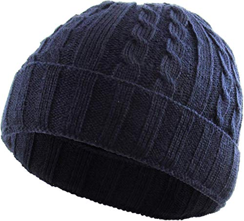 Funky Junque Cable Knit Stretch Beanie By Funky Junque