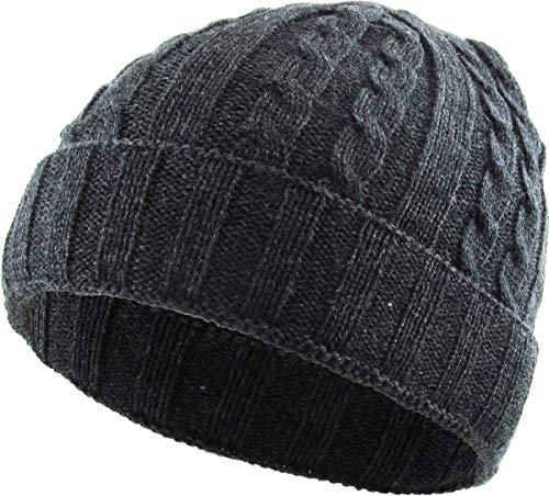 Funky Junque Cable Knit Stretch Beanie By Funky Junque