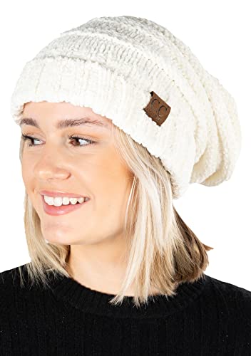 Funky Junque Chenille Oversized Slouchy Beanie By Funky Junque