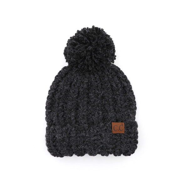 Funky Junque Chunky Knit Jumbo Yarn Pom Beanie By Funky Junque