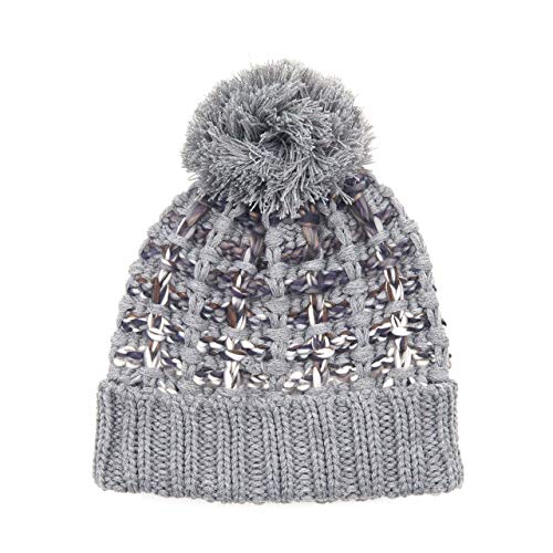 funky junque Chunky Knit Jumbo Yarn Pom Beanie by Funky Junque