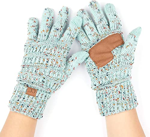 Funky Junque Confetti Knit Fleece Lined Gloves By Funky Junque
