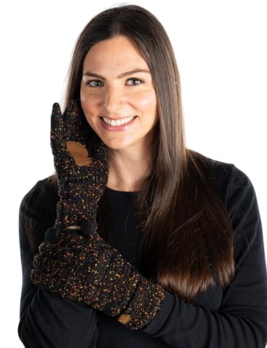 funky junque Confetti Knit Fleece Lined Gloves by Funky Junque