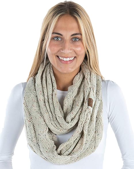 funky junque Confetti Knit Infinity Scarf by Funky Junque
