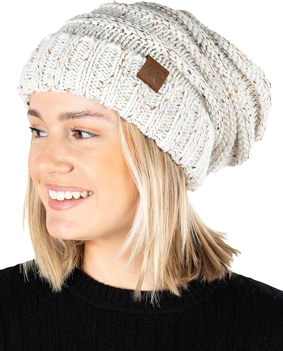 Funky Junque Confetti Oversized Slouchy Beanie By Funky Junque
