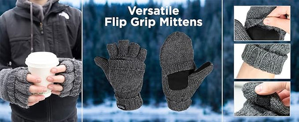 Funky Junque Convertible Wool Glove Mittens By Funky Junque