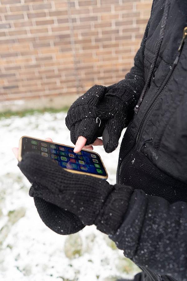 Funky Junque Convertible Wool Glove Mittens By Funky Junque