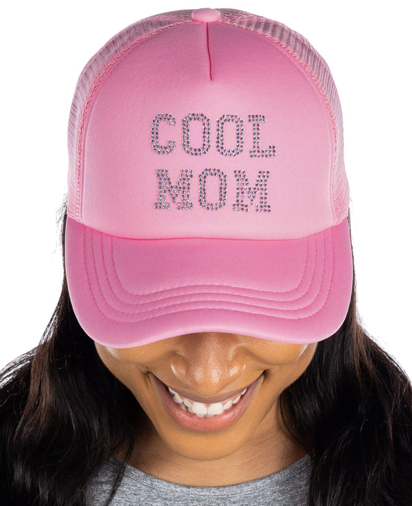 Funky Junque Cool Mom - Rhinestone Embellished Trucker Hats By Funky Junque