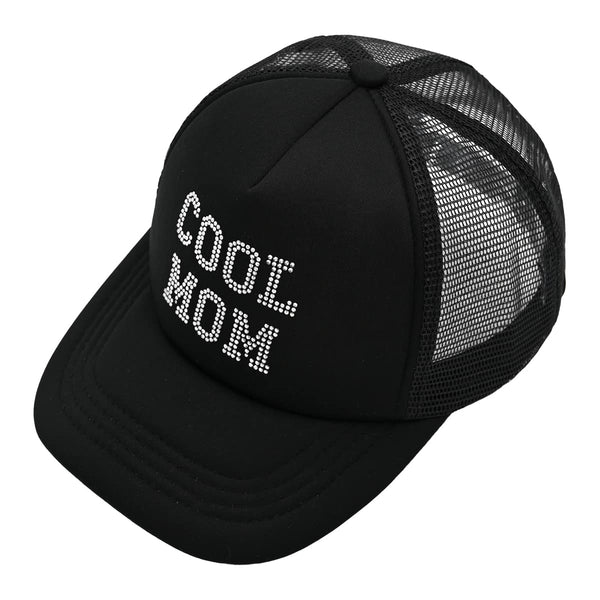 Funky Junque Cool Mom - Rhinestone Embellished Trucker Hats By Funky Junque