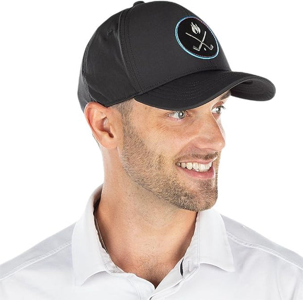 Funky Junque Cross Golf Clubs Six Panel Performance Golf Hats By Funky Junque