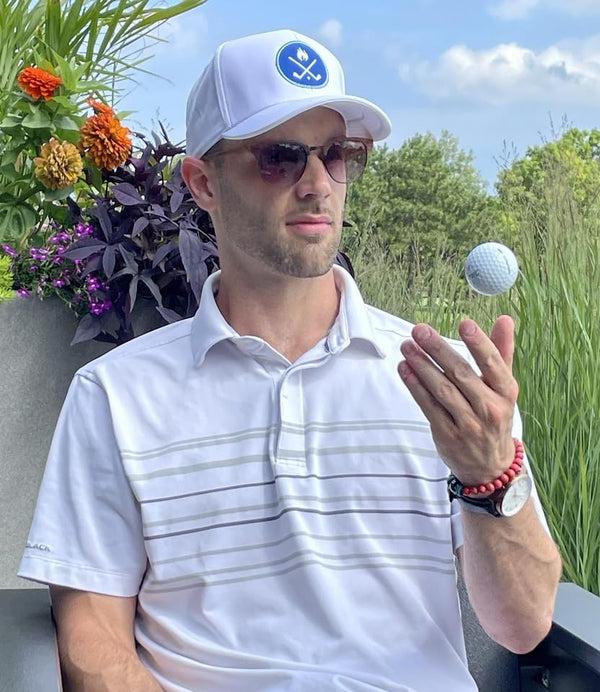 Funky Junque Cross Golf Clubs Six Panel Performance Golf Hats By Funky Junque