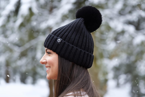 Funky Junque Detachable Faux Fur Pom Beanie By Funky Junque