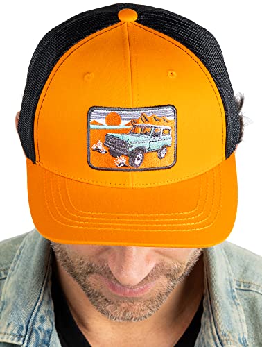 Funky Junque Four Wheeler Mesh Trucker Hat By Funky Junque