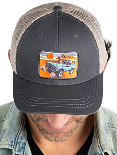 funky junque Four Wheeler Mesh Trucker Hat by Funky Junque