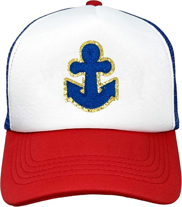 funky junque Baby Curved Brim Trucker Hat