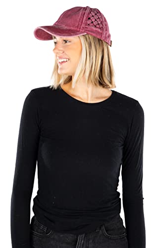 funky junque Basketweave Dad Hat by Funky Junque