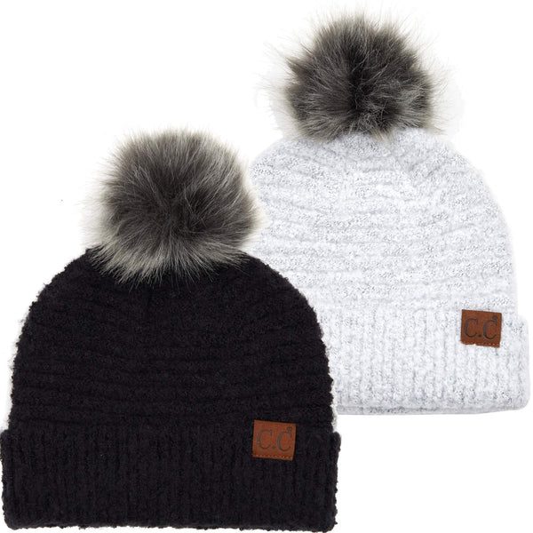 funky junque Boucle Beanies