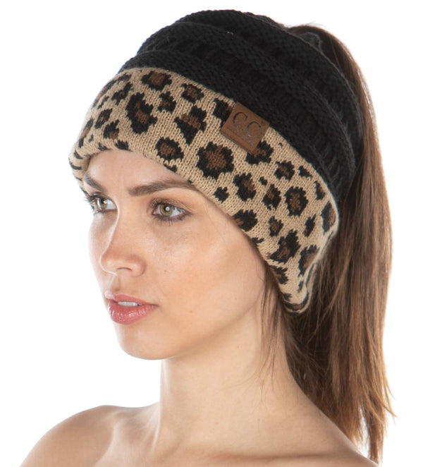 Funky Junque Exclusives BeanieTail Ponytail Hat