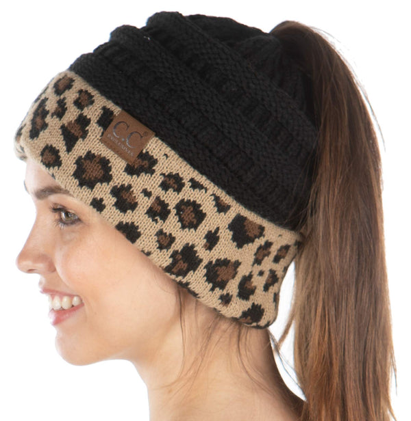 funky junque Exclusives BeanieTail Ponytail Hat