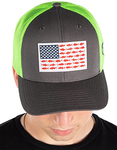 Funky Junque Fish Flag Trucker Hat By Funky Junque