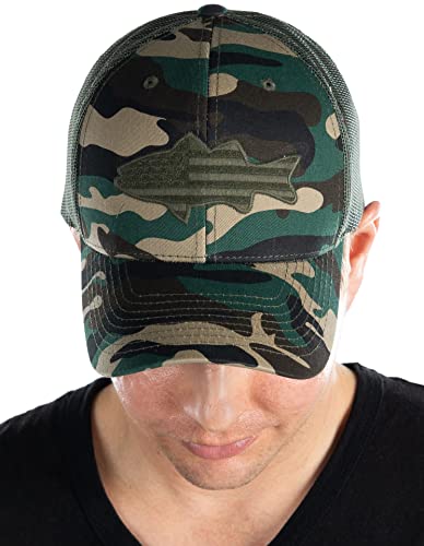 funky junque Fish Flag Trucker Hat by Funky Junque