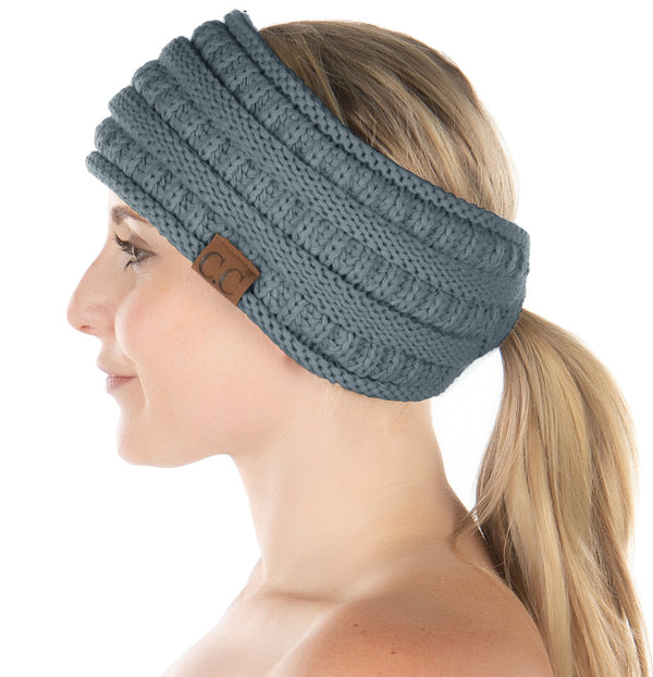 Funky Junque Fleece Lined Ponytail Headwrap