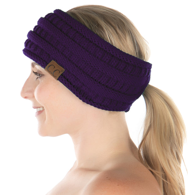 Funky Junque Fleece Lined Ponytail Headwrap