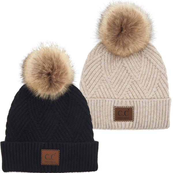 funky junque Funky Junque Pom Beanie for Women