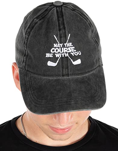 funky junque Golf Themed Dad Hat by Funky Junque