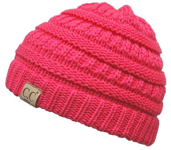 funky junque Kid's Classic Fit Cable Knit Beanie