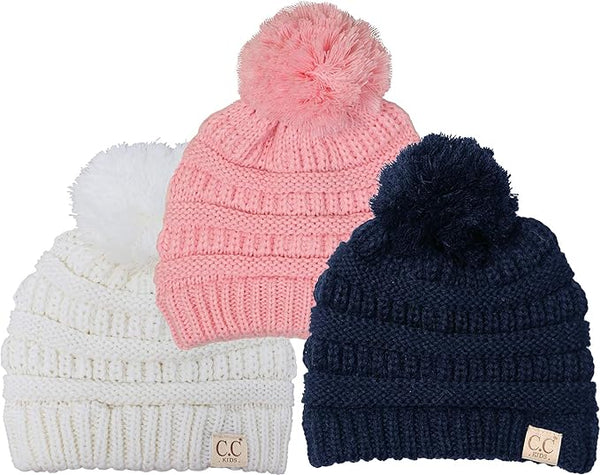Funky Junque Kids Pom Beanie By Funky Junque