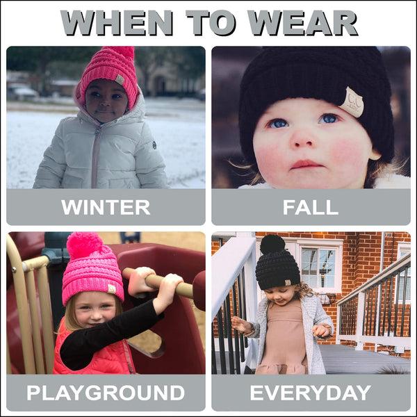 Funky Junque Kids Pom Beanie By Funky Junque